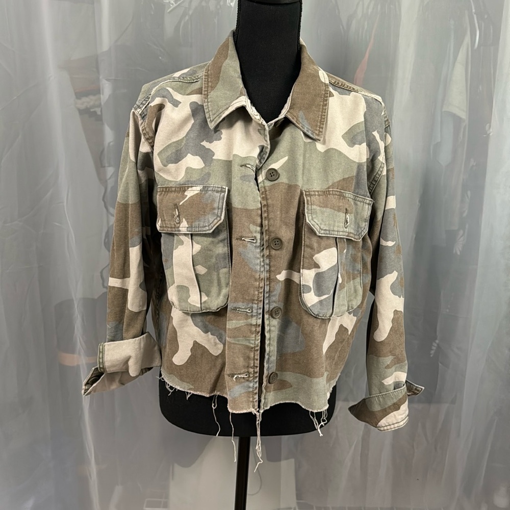 Topshop Camo Utility Jacket